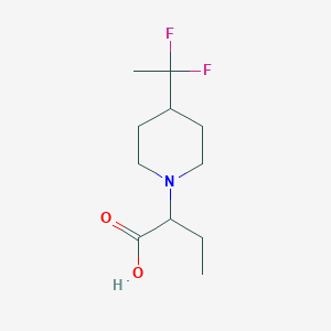 2-(4-(1,1-Difluoroethyl)piperidin-1-yl)butanoic acid