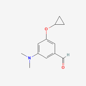 3-Cyclopropoxy-5-(dimethylamino)benzaldehyde