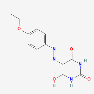 5-[2-(4-ethoxyphenyl)hydrazinylidene]pyrimidine-2,4,6(1H,3H,5H)-trione