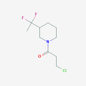 molecular formula C10H16ClF2NO B1481028 3-Chloro-1-(3-(1,1-difluoroethyl)piperidin-1-yl)propan-1-one CAS No. 2090942-27-9