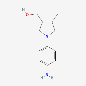 molecular formula C12H18N2O B1481032 (1-(4-Aminophenyl)-4-methylpyrrolidin-3-yl)methanol CAS No. 2097992-32-8