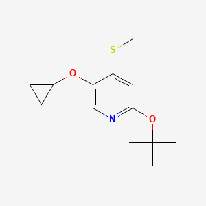 2-Tert-butoxy-5-cyclopropoxy-4-(methylthio)pyridine