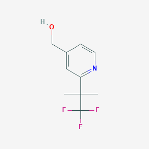 (2-(1,1,1-Trifluoro-2-methylpropan-2-yl)pyridin-4-yl)methanol