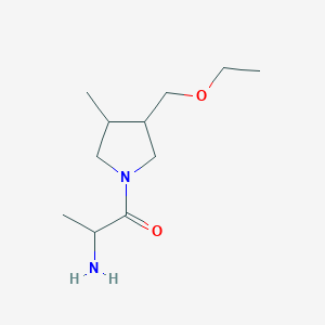 2-Amino-1-(3-(ethoxymethyl)-4-methylpyrrolidin-1-yl)propan-1-one