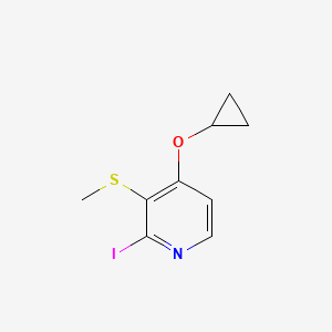 4-Cyclopropoxy-2-iodo-3-(methylthio)pyridine