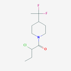 2-Chloro-1-(4-(1,1-difluoroethyl)piperidin-1-yl)butan-1-one