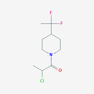 molecular formula C10H16ClF2NO B1481039 2-Chloro-1-(4-(1,1-difluoroethyl)piperidin-1-yl)propan-1-one CAS No. 2090968-36-6