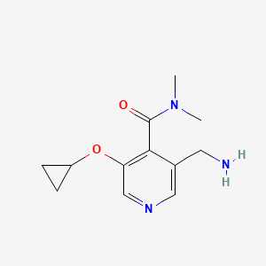 3-(Aminomethyl)-5-cyclopropoxy-N,N-dimethylisonicotinamide