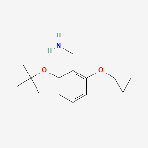 (2-Tert-butoxy-6-cyclopropoxyphenyl)methanamine