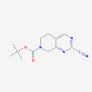 Tert-butyl 2-cyano-5,6-dihydropyrido[3,4-d]pyrimidine-7(8H)-carboxylate