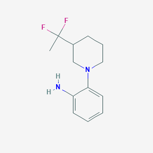 molecular formula C13H18F2N2 B1481042 2-(3-(1,1-Difluoroethyl)piperidin-1-yl)aniline CAS No. 2098124-36-6