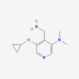 4-(Aminomethyl)-5-cyclopropoxy-N,N-dimethylpyridin-3-amine