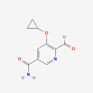 5-Cyclopropoxy-6-formylnicotinamide