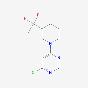 4-Chloro-6-(3-(1,1-difluoroethyl)piperidin-1-yl)pyrimidine