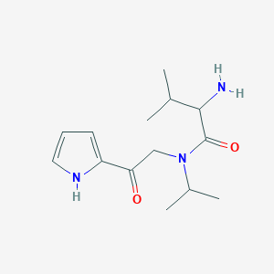 2-amino-3-methyl-N-[2-oxo-2-(1H-pyrrol-2-yl)ethyl]-N-propan-2-ylbutanamide