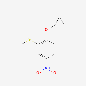 (2-Cyclopropoxy-5-nitrophenyl)(methyl)sulfane