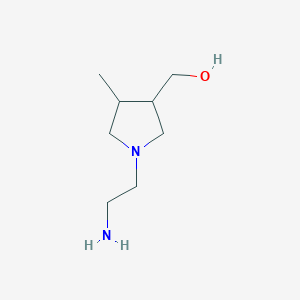 molecular formula C8H18N2O B1481044 (1-(2-Aminoethyl)-4-methylpyrrolidin-3-yl)methanol CAS No. 2092515-12-1