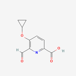 5-Cyclopropoxy-6-formylpicolinic acid