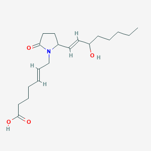 7-(2-(3-Hydroxyoct-1-en-1-yl)-5-oxopyrrolidin-1-yl)hept-5-enoic acid