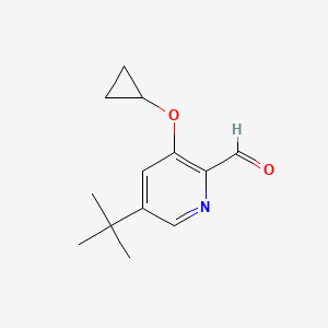 5-Tert-butyl-3-cyclopropoxypicolinaldehyde