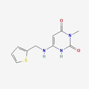 3-methyl-6-((thiophen-2-ylmethyl)amino)pyrimidine-2,4(1H,3H)-dione