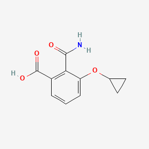 2-Carbamoyl-3-cyclopropoxybenzoic acid