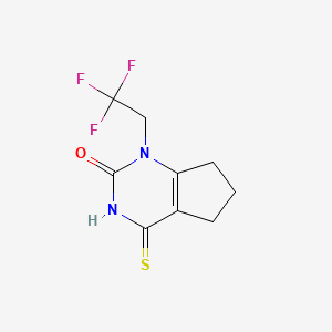 4-thioxo-1-(2,2,2-trifluoroethyl)-1,3,4,5,6,7-hexahydro-2H-cyclopenta[d]pyrimidin-2-one
