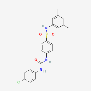 4-{[(4-chlorophenyl)carbamoyl]amino}-N-(3,5-dimethylphenyl)benzenesulfonamide