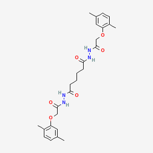 molecular formula C26H34N4O6 B14810587 N'~1~,N'~6~-bis[(2,5-dimethylphenoxy)acetyl]hexanedihydrazide 