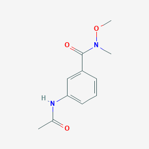 3-acetamido-N-methoxy-N-methylbenzamide