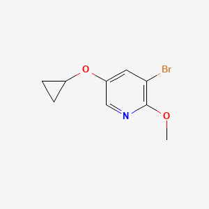 3-Bromo-5-cyclopropoxy-2-methoxypyridine