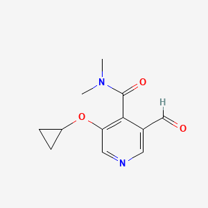 3-Cyclopropoxy-5-formyl-N,N-dimethylisonicotinamide