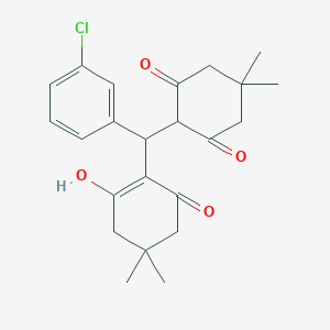 2-[(3-Chlorophenyl)(2-hydroxy-4,4-dimethyl-6-oxo-1-cyclohexen-1-yl)methyl]-5,5-dimethyl-1,3-cyclohexanedione