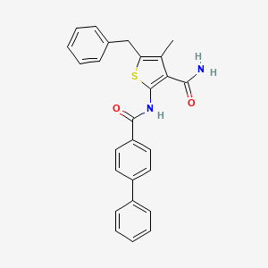 5-Benzyl-2-[(biphenyl-4-ylcarbonyl)amino]-4-methylthiophene-3-carboxamide