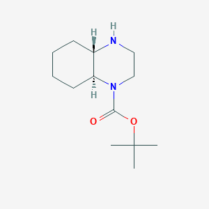 molecular formula C13H24N2O2 B14810648 tert-Butyl (4aS,8aS)-octahydroquinoxaline-1(2H)-carboxylate 