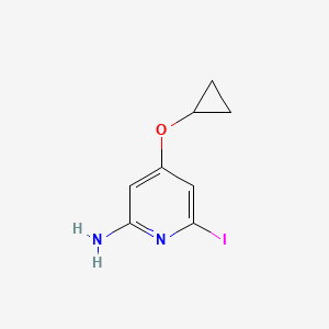 4-Cyclopropoxy-6-iodopyridin-2-amine