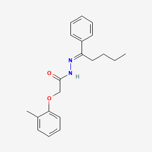 molecular formula C20H24N2O2 B14810699 2-(2-methylphenoxy)-N'-[(1E)-1-phenylpentylidene]acetohydrazide 