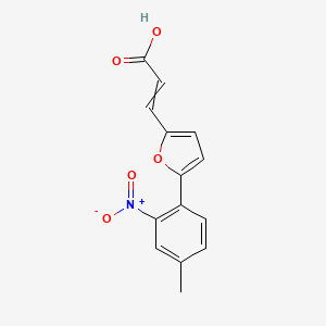 (E)-3-(5-(4-methyl-2-nitrophenyl)furan-2-yl)acrylic acid