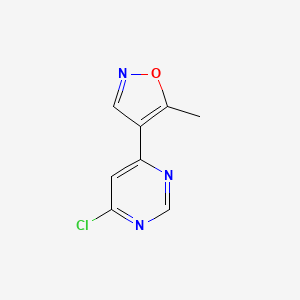 molecular formula C8H6ClN3O B1481071 4-(6-Chloropyrimidin-4-yl)-5-methylisoxazole CAS No. 2091217-67-1