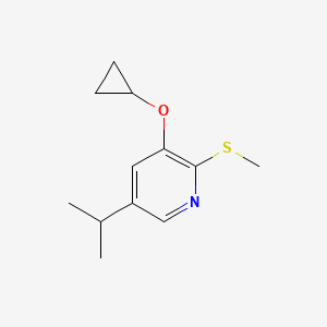 3-Cyclopropoxy-5-isopropyl-2-(methylthio)pyridine