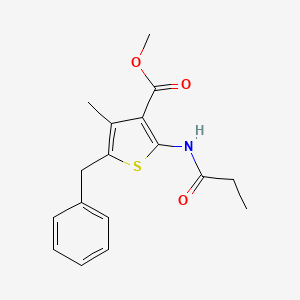 Methyl 5-benzyl-4-methyl-2-(propanoylamino)thiophene-3-carboxylate