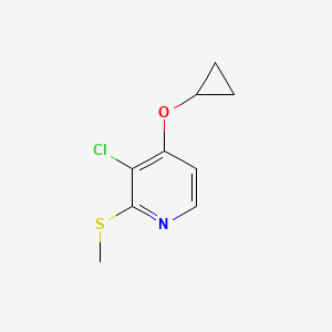 3-Chloro-4-cyclopropoxy-2-(methylthio)pyridine