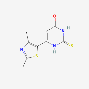 molecular formula C9H9N3OS2 B1481074 6-(2,4-dimethylthiazol-5-yl)-2-thioxo-2,3-dihydropyrimidin-4(1H)-one CAS No. 2098088-17-4