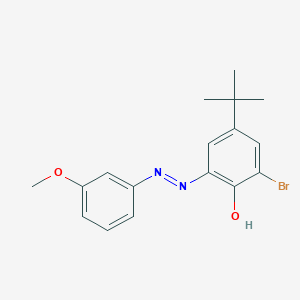 2-bromo-4-tert-butyl-6-[(E)-(3-methoxyphenyl)diazenyl]phenol