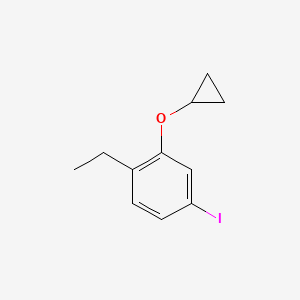 2-Cyclopropoxy-1-ethyl-4-iodobenzene