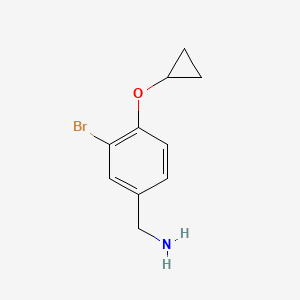 (3-Bromo-4-cyclopropoxyphenyl)methanamine