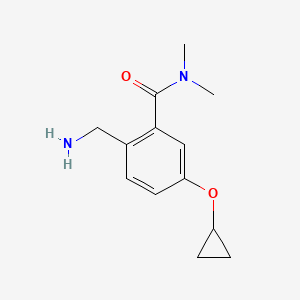 2-(Aminomethyl)-5-cyclopropoxy-N,N-dimethylbenzamide