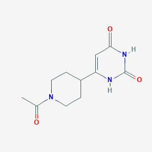 molecular formula C11H15N3O3 B1481081 6-(1-乙酰基哌啶-4-基)嘧啶-2,4(1H,3H)-二酮 CAS No. 2097963-34-1