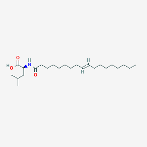 molecular formula C24H45NO3 B14810816 (2S)-4-methyl-2-[[(E)-octadec-9-enoyl]amino]pentanoic acid 