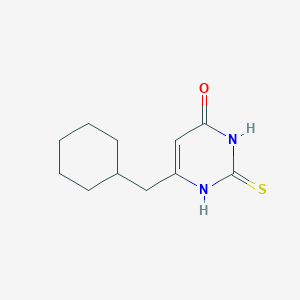 molecular formula C11H16N2OS B1481082 6-(环己甲基)-2-硫代-2,3-二氢嘧啶-4(1H)-酮 CAS No. 873403-46-4